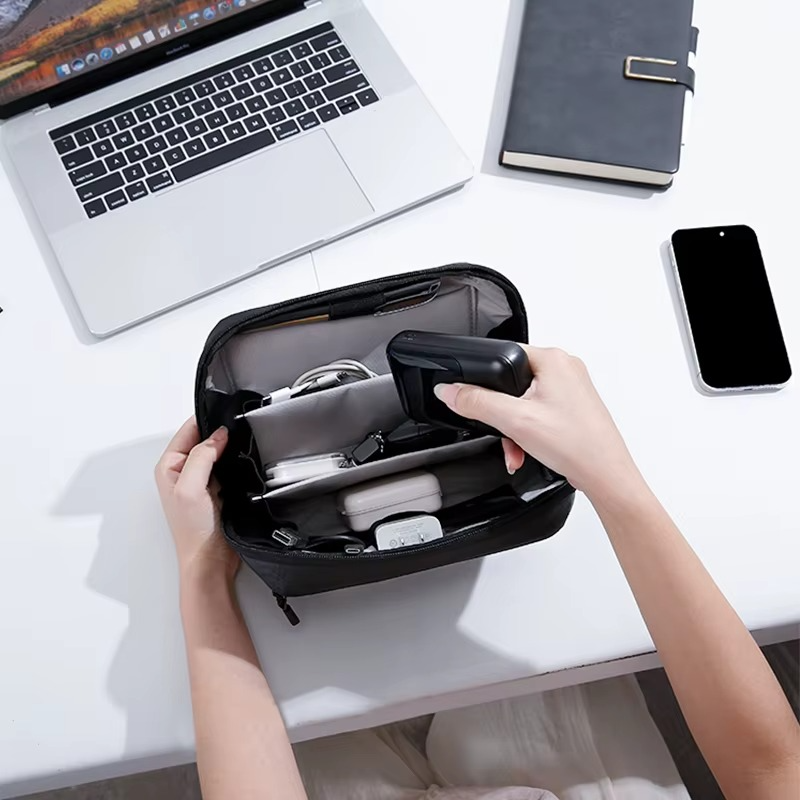 BANGE New Urban Travel Waterproof Electronic Organizer case Accessories Pouch Digital Storage Bag 6800 Blue