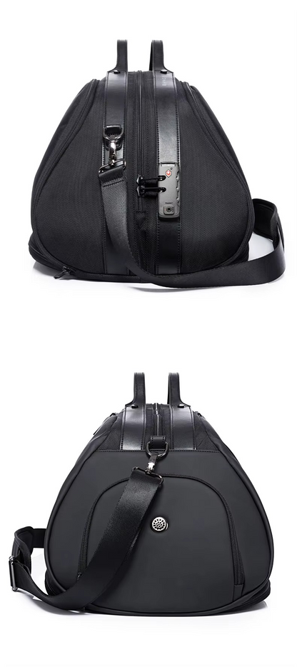 BANGE New Design Multifunction Expand TSA Lock Waterproof Shoes Shoulder Men Duffle Luggage Travel Bags Model 77178 Black