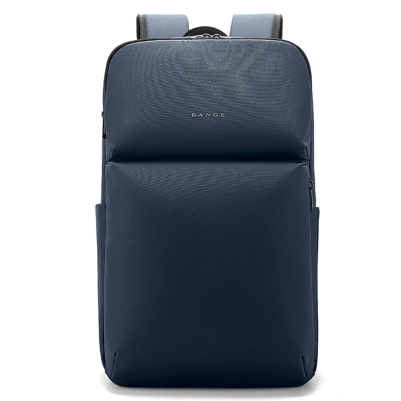 BANGE New Large Capacity Daily 15.6inch Light Waterproof Business Laptop Men Backpack 3065 Blue