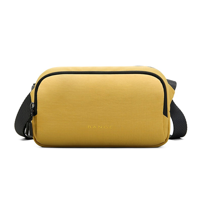BANGE New Daily Unisex Lightweight Waterproof Custom Men Crossbody Messenger Bag 3097 Yellow