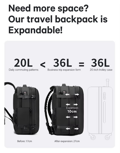 BANGE Hot Sell New Arrival Wholesale USB TSA Lock Weight Handle Waterproof Men Vacuum Compression Laptop Backpack 1909-8