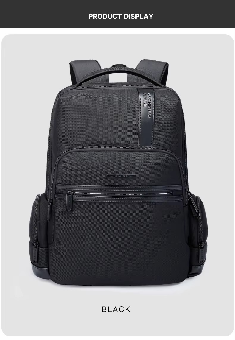 BANGE Usb Waterproof Travel Custom Men Casual Laptop Backpacks Model 2603 Black