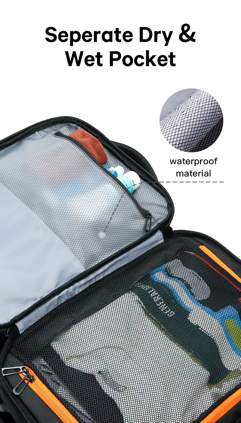 Bange New Design Multifunction Business Expandable Travel Men Waterproof Laptop Backpack 3088 Black