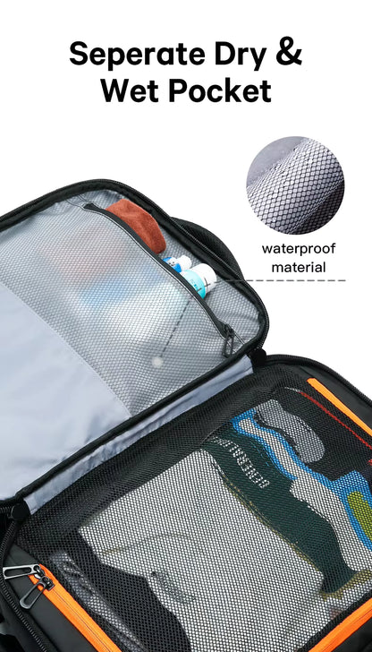Bange New Design Multifunction Business Expandable Travel Men Waterproof Laptop Backpack 3088 Black