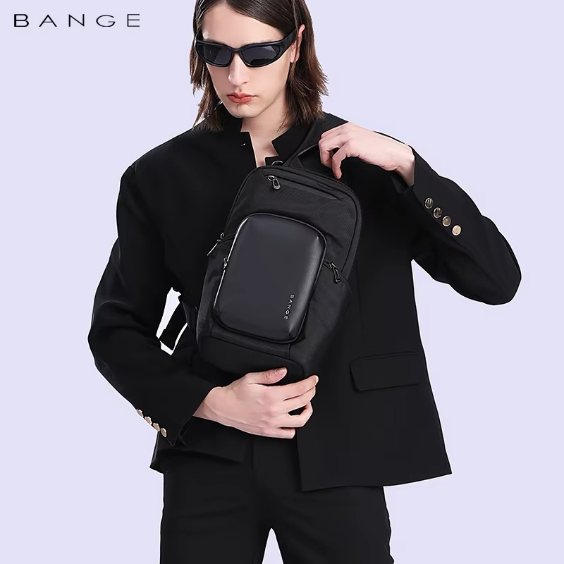 Bange Waterproof Shoulder CrossBody Sling Bag Model BG 7718 Black