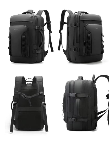 Bange New Design Multifunction Business Expandable Travel Men Waterproof Laptop Backpack 3088 Black