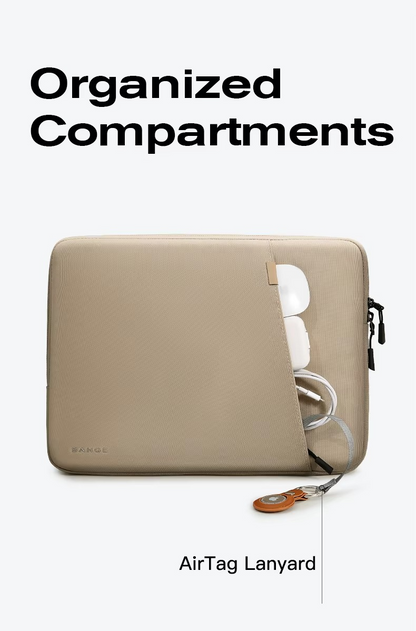 Bange 6801D Beige new protective water resistant 15inch laptop sleeve with handle