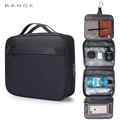 Bange 7529 new design waterproof men hanging travel toiletry bag Black