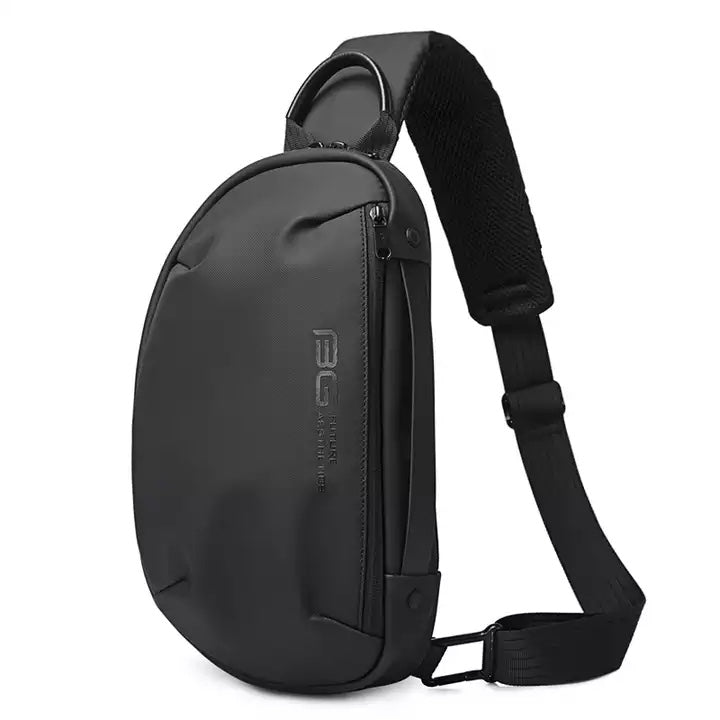 Bange Multifunctional Waterproof Sling with USB Charging chest anti theft bag BG 7306 Black