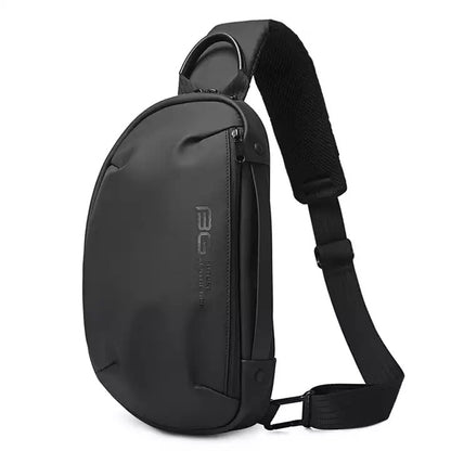 Bange Multifunctional Waterproof Sling with USB Charging chest anti theft bag BG 7306 Black