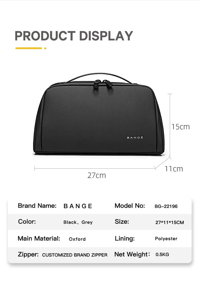 BANGE BG-22196 Waterproof Bag Convenient Storage Grey