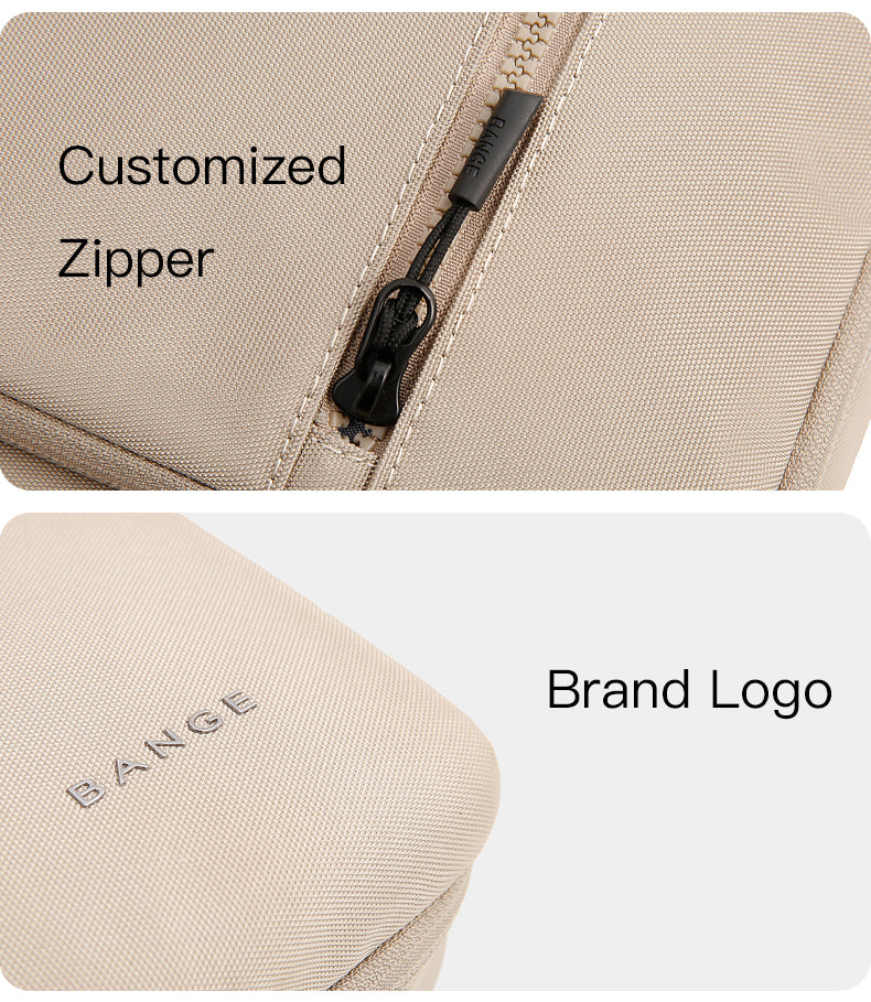Bange 6802D Beige new protective water resistant 15inch laptop sleeve with handle