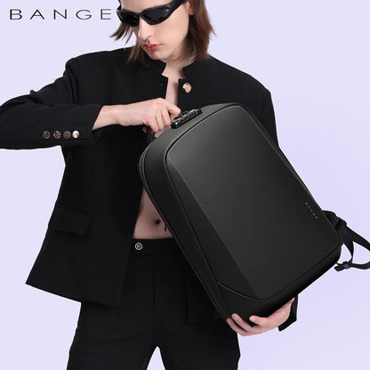 BANGE 7251 Business Men premium quality Fashion 15.6 in Laptop Backpack Unisex Black