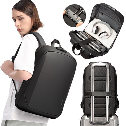 BANGE 7251 Business Men premium quality Fashion 15.6 in Laptop Backpack Unisex Black