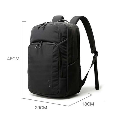 BANGE New Travel Waterproof Soft Lightweight Student Casual Bag Men Laptop Backpack 7839 Black