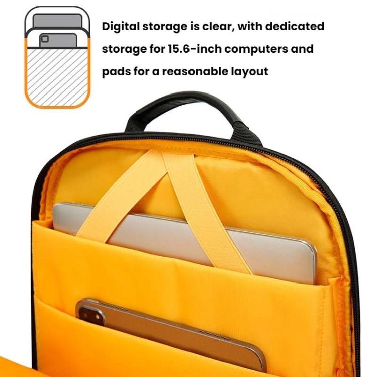 BANGE New Travel Waterproof Soft Lightweight Student Casual Bag Men Laptop Backpack 7839 Black