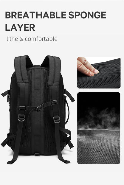Bange 22039 smart nylon men black anti theft travel laptop backpacks