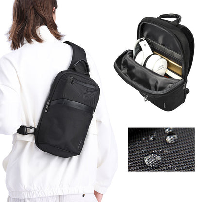 Bange Multifunctional Waterproof Sling Shoulder Men bag BG 7719 Black