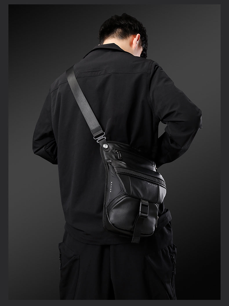 BANGE Fashion Waterproof Chest Bag Large Capacity 7630 New Oxford Black