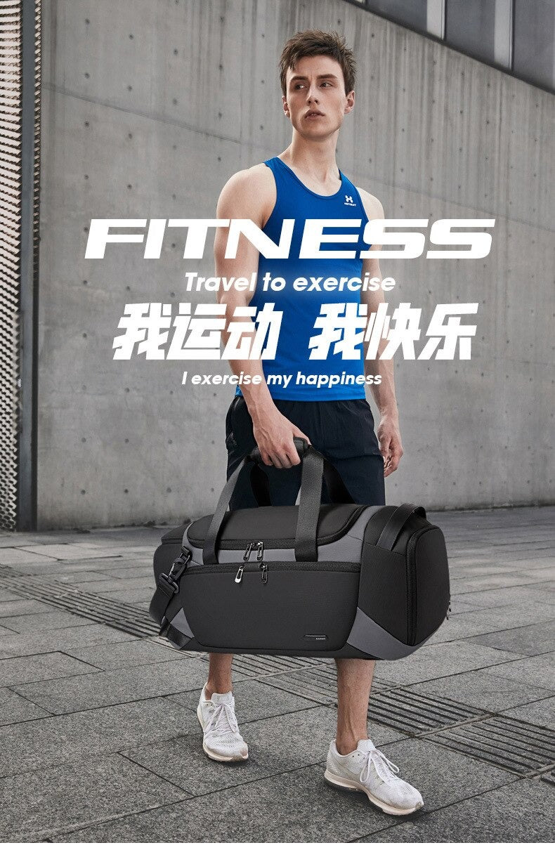Bange stylist toiletry sport bags gym men waterproof travel duffel bag 2378 Black