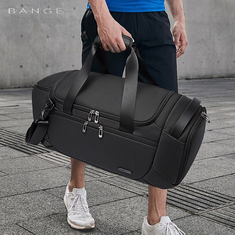 Bange stylist toiletry sport bags gym men waterproof travel duffel bag 2378 Black