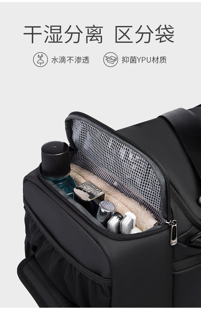 Bange stylist toiletry sport bags gym men waterproof travel duffel bag 2378 Black