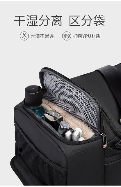 Bange stylist toiletry sport bags gym men waterproof travel duffel bag 2378 Black