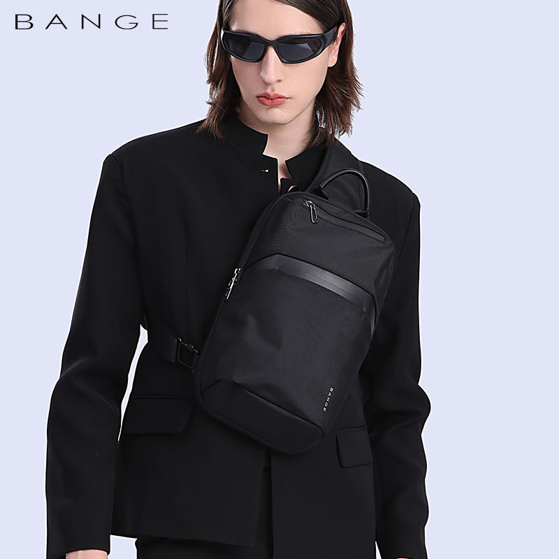Bange Multifunctional Waterproof Sling Shoulder Men bag BG 7719 Black