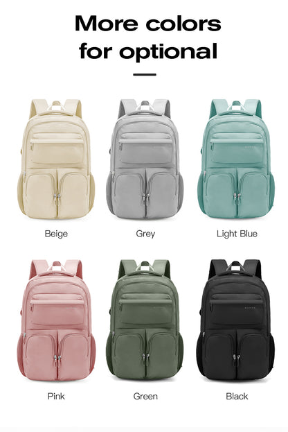 Bange 1807 polyester unisex travel backpacks laptop waterproof Beige