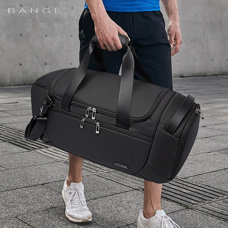 Bange stylist toiletry sport bags gym men waterproof travel duffel bag 2378 Grey
