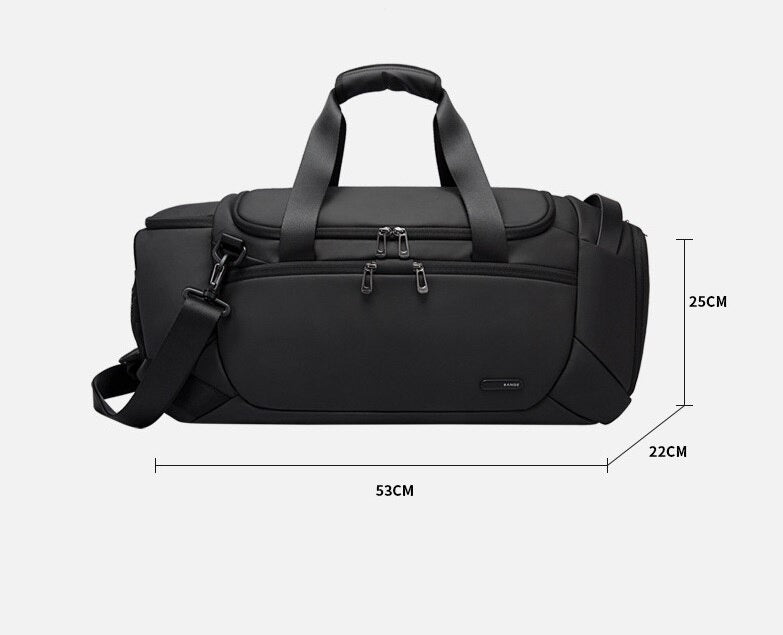 Bange stylist toiletry sport bags gym men waterproof travel duffel bag 2378 Black