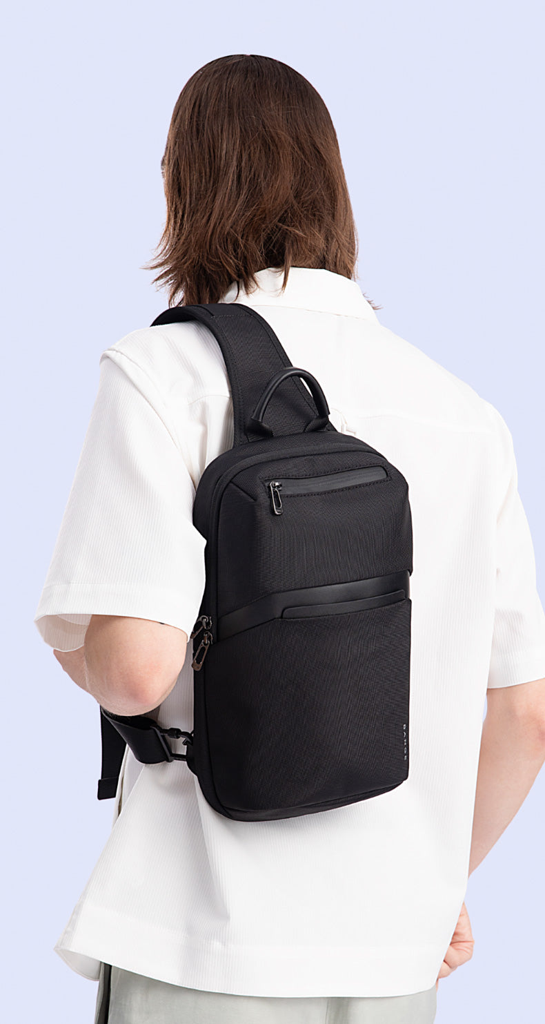 Bange Multifunctional Waterproof Sling Shoulder Men bag BG 7719 Black
