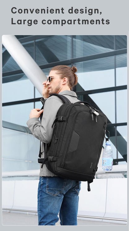 Bange 22039 smart nylon men black anti theft travel laptop backpacks